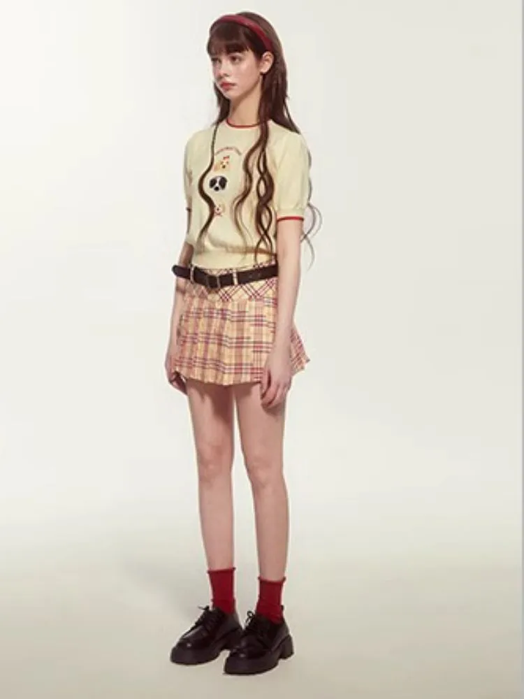 College style pleated skirt【s0000007524】
