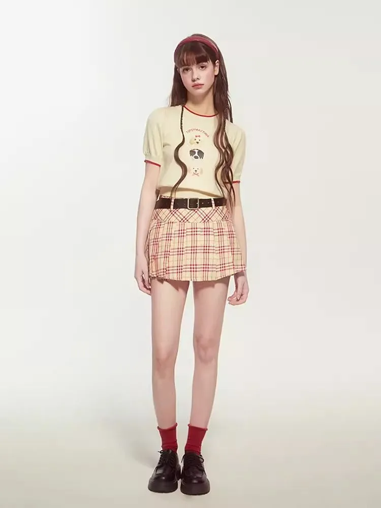 College style pleated skirt【s0000007524】