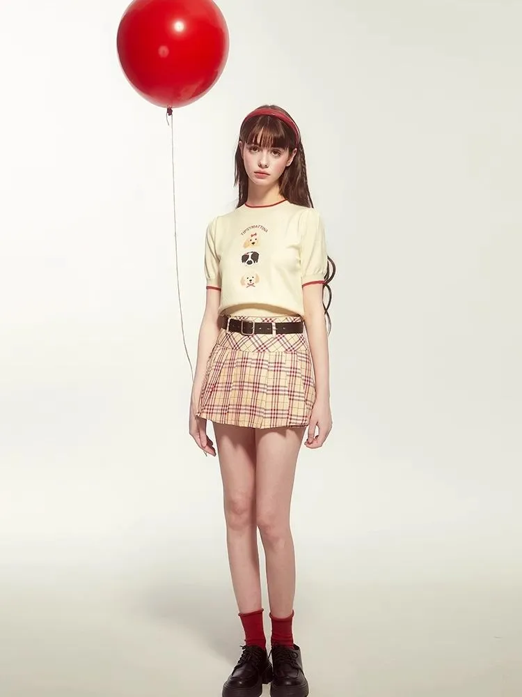College style pleated skirt【s0000007524】