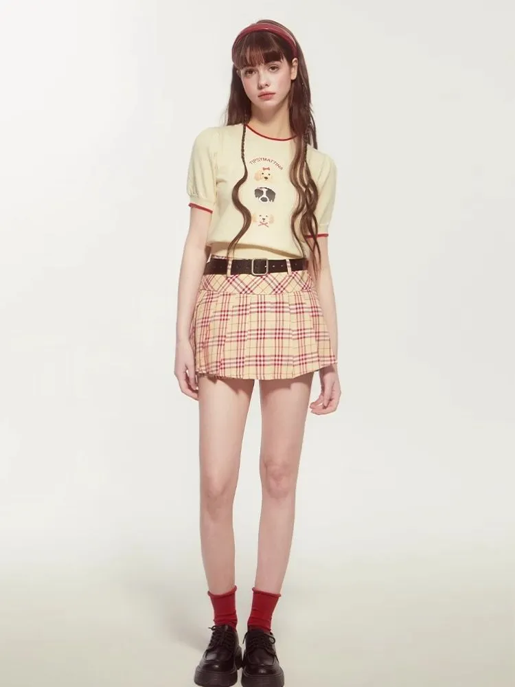College style pleated skirt【s0000007524】