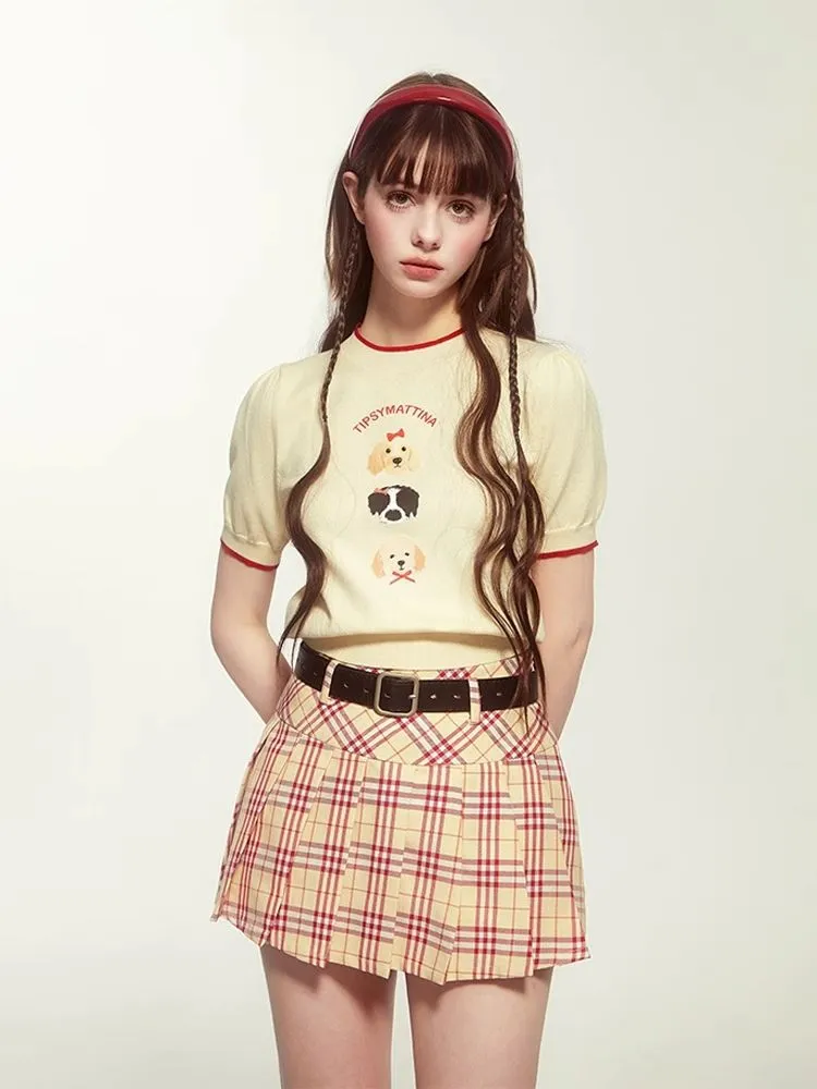 College style pleated skirt【s0000007524】
