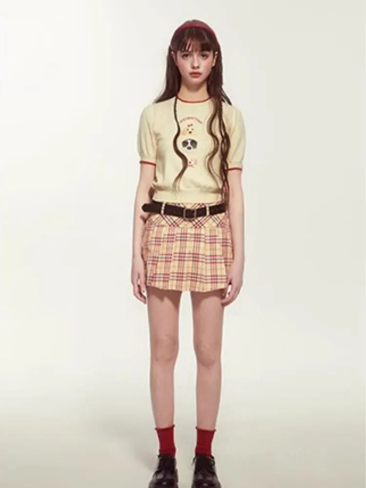 College style pleated skirt【s0000007524】