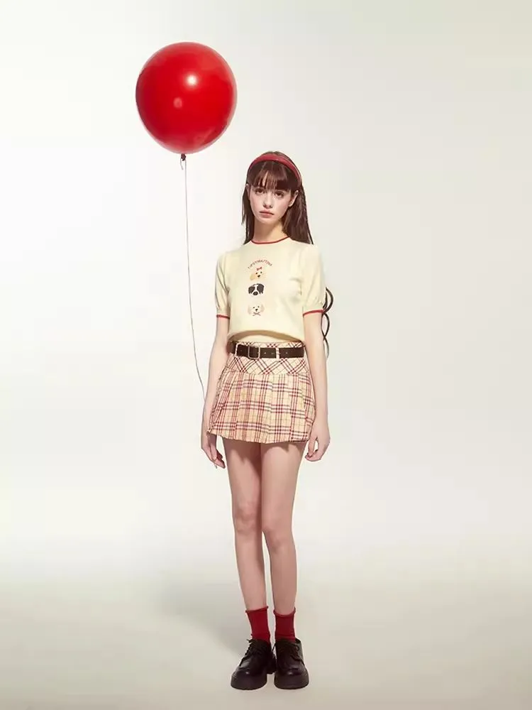 College style pleated skirt【s0000007524】