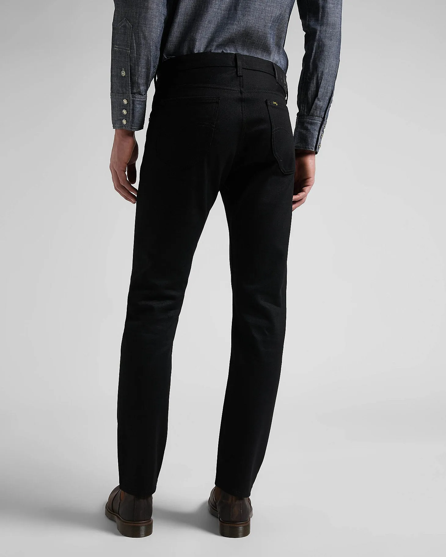 Lee 101 Rider Slim Fit Recycled Cotton 14oz Selvedge Mens Jeans - Dry Black