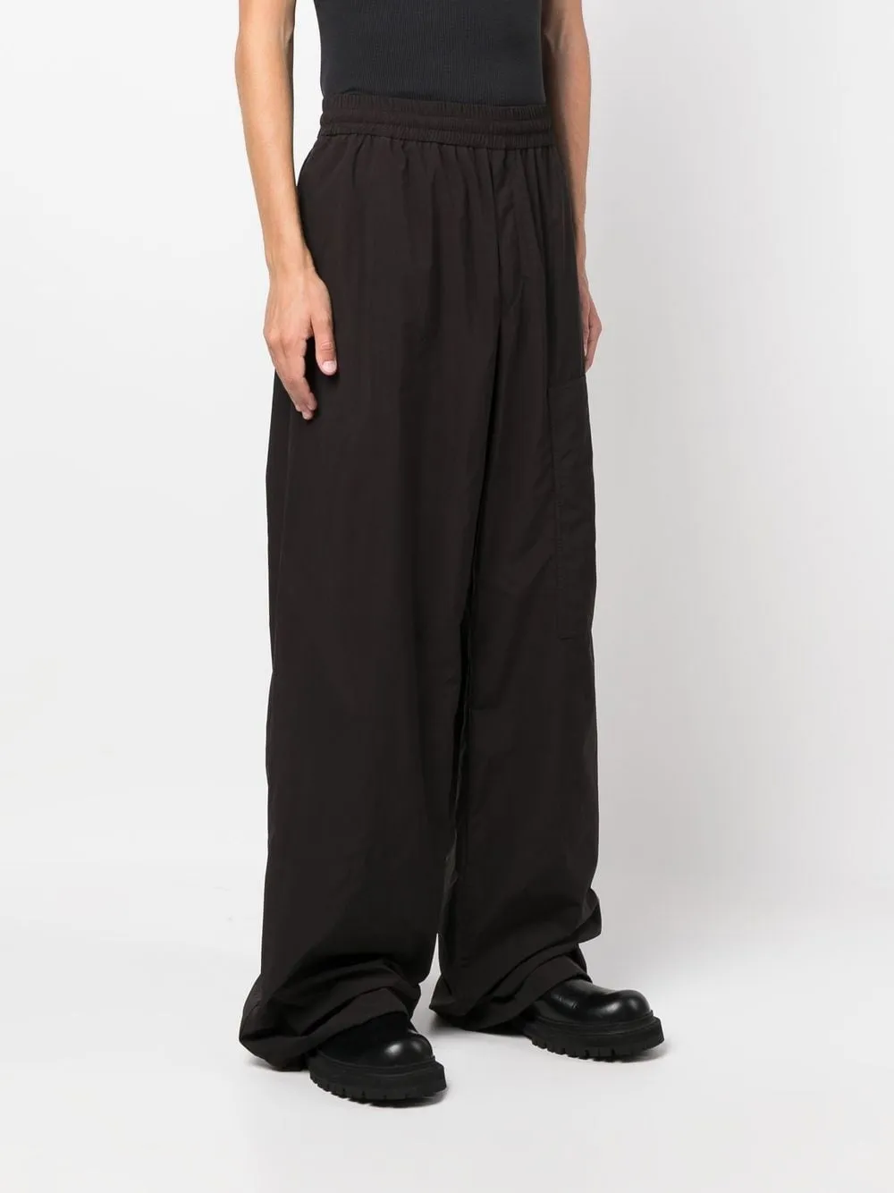 Logo Patch Wide-Leg Trousers