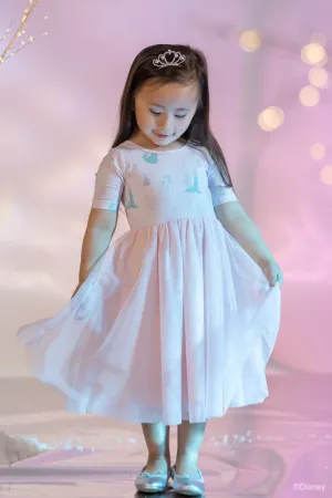 Lyla Dress - Peach Floral Elsa