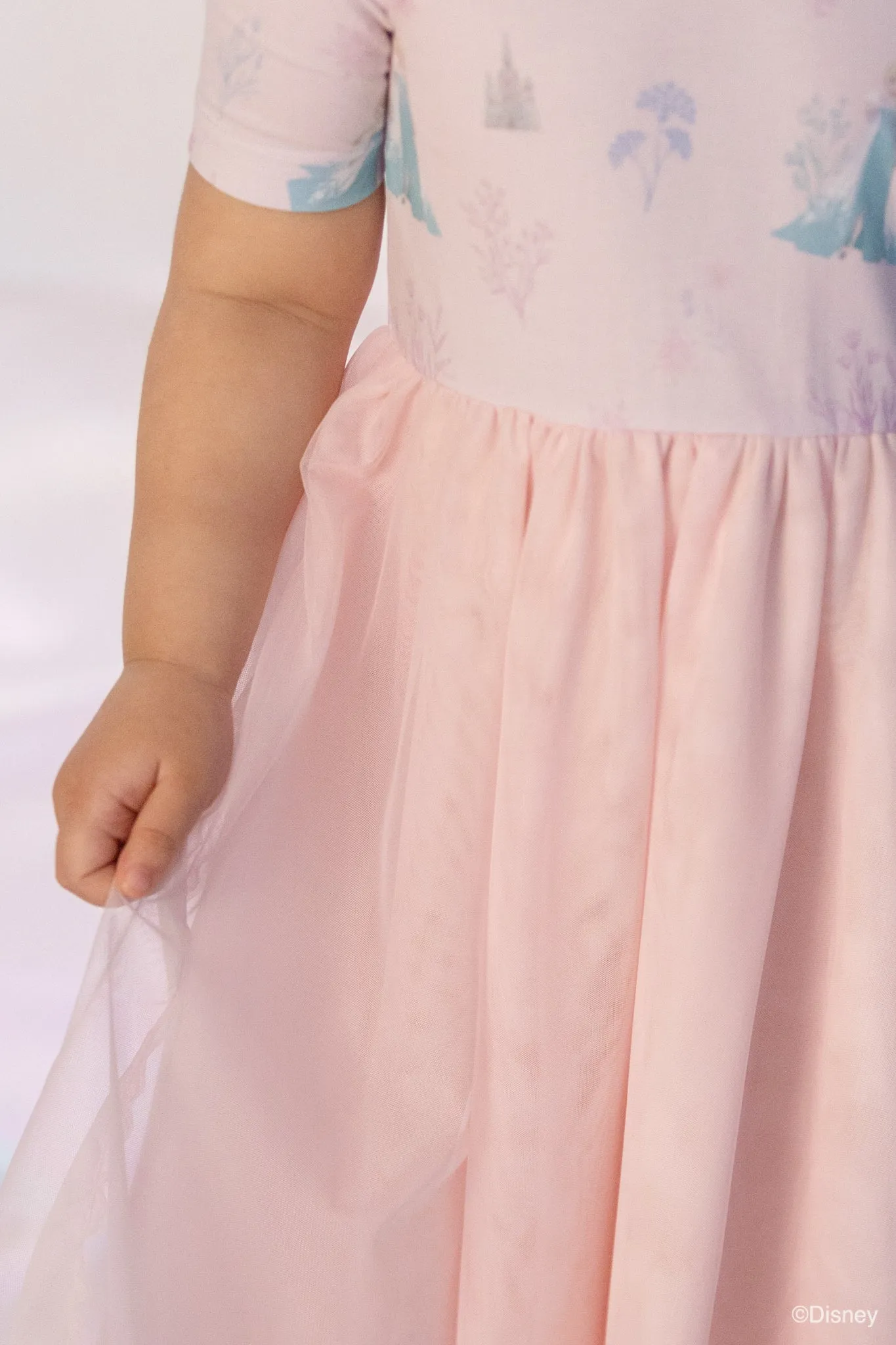 Lyla Dress - Peach Floral Elsa