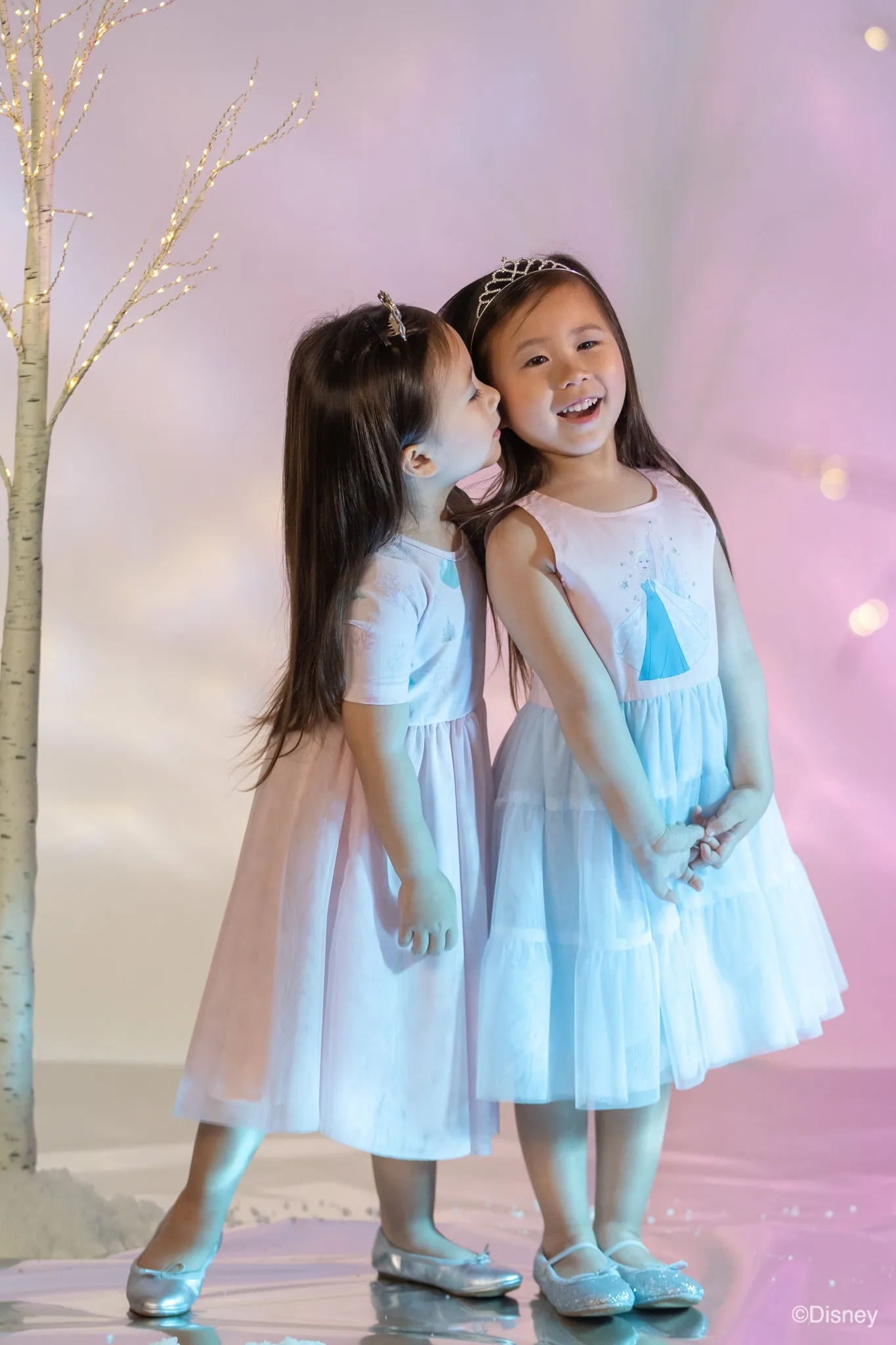 Lyla Dress - Peach Floral Elsa