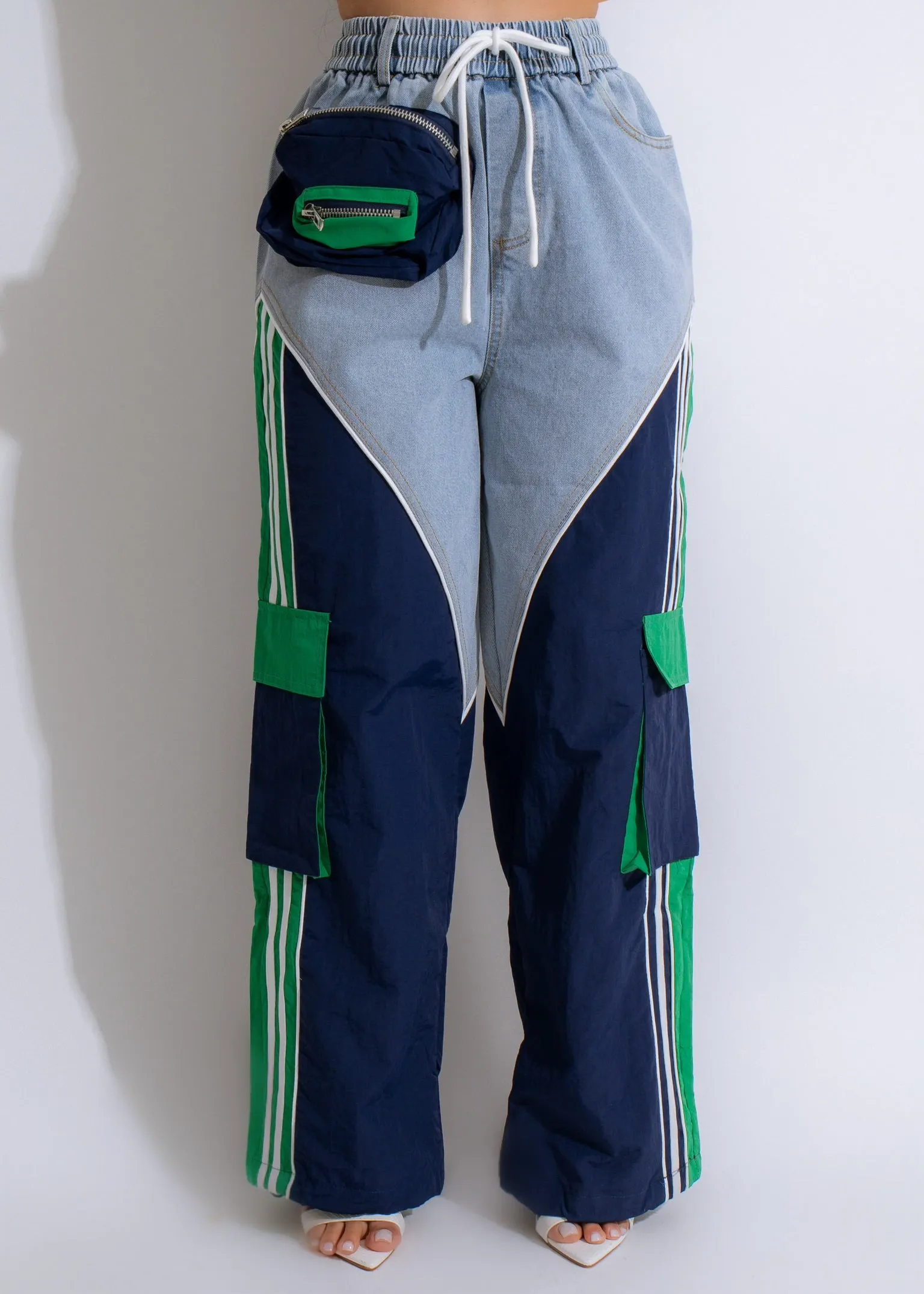 Nice Life Denim Pants Green