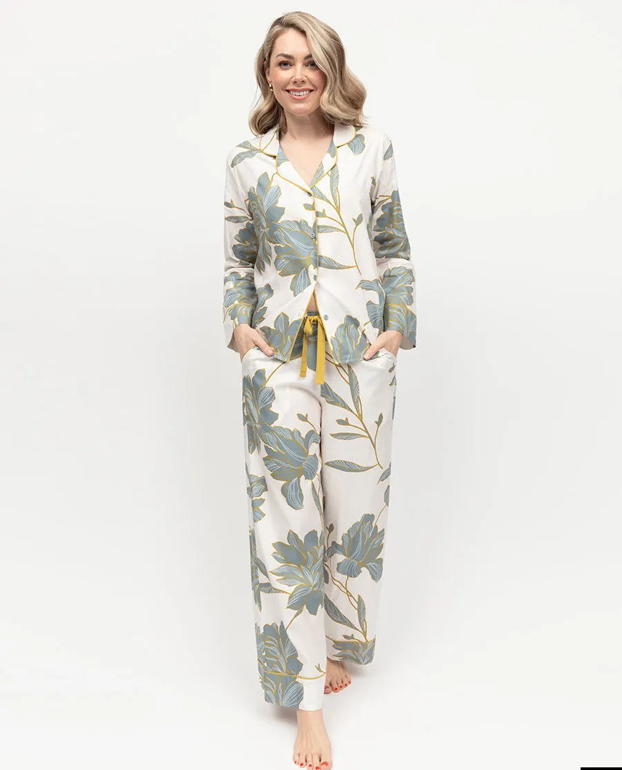 Piper Womens Floral Print Wide Leg Pyjama Bottoms