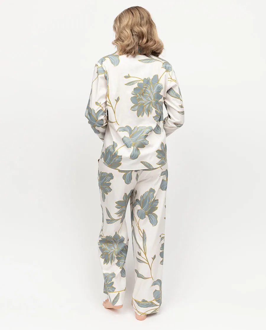 Piper Womens Floral Print Wide Leg Pyjama Bottoms