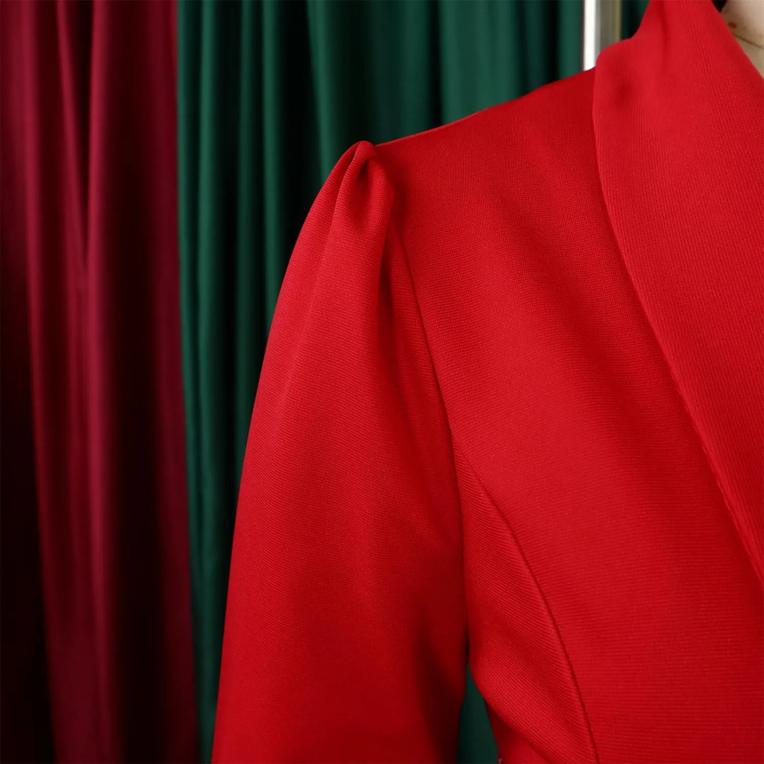 Women Suit Jacket 2 Piece Ruffle Blazer with Wide Leg Pants Suit Long Sleeve Business Casual Outfits